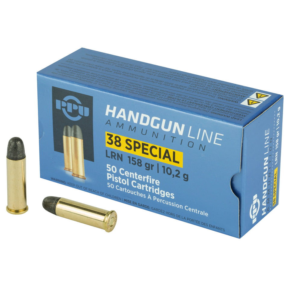 Prvi Partizan .38 Special Handgun Lead Round Nose 158 Grain 50/Box