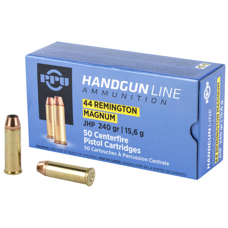 Prvi Partizan .44 Magnum Handgun Jacketed Hollow Point 240 Grain 50/Box