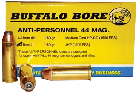 Buffalo Bore .44 Magnum Anti-Personnel Jacketed Hollow Point 180 Grain 20/Box
