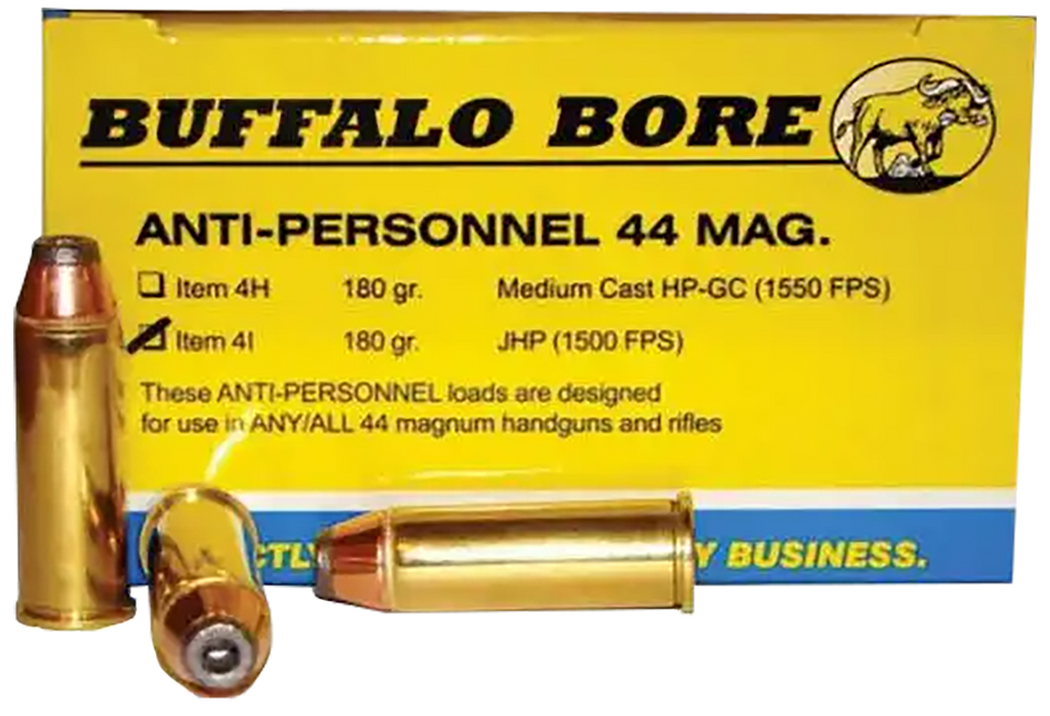 Buffalo Bore .44 Magnum Anti-Personnel Jacketed Hollow Point 180 Grain 20/Box
