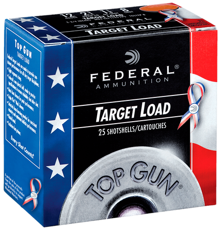 Federal 12 Gauge Top Gun Special Edition Red, White & Blue #8 1-1/8 oz 2.75 in 25/Box [Item 4358]