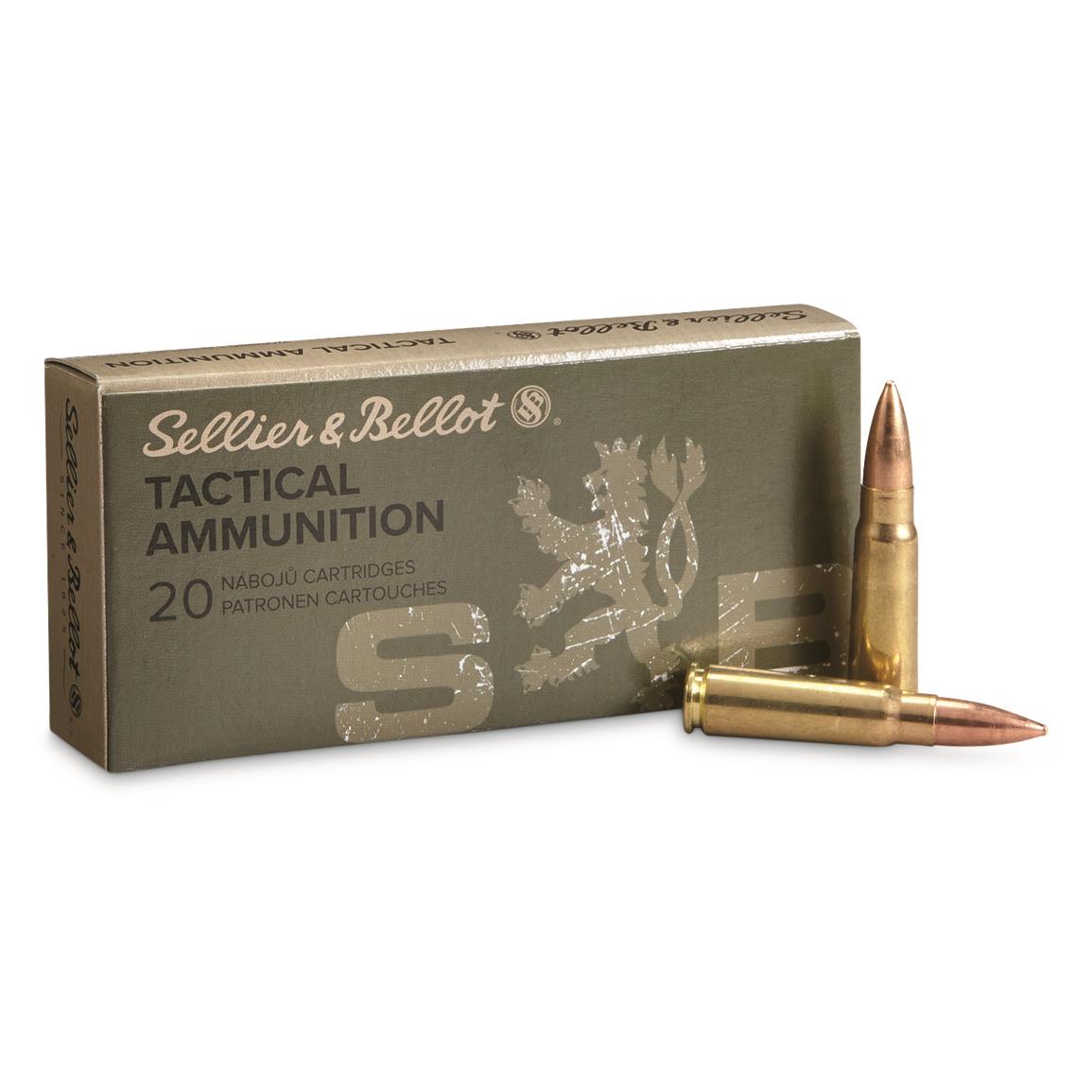 Sellier and Bellot 7.62x39mm Rifle Full Metal Jacket 123 Grain 20/Box