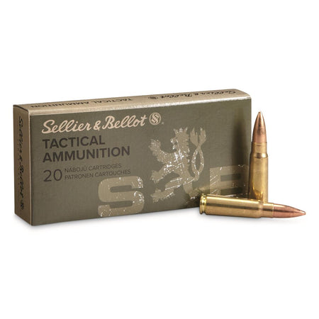 Sellier and Bellot 7.62x39mm Rifle Full Metal Jacket 123 Grain 20/Box