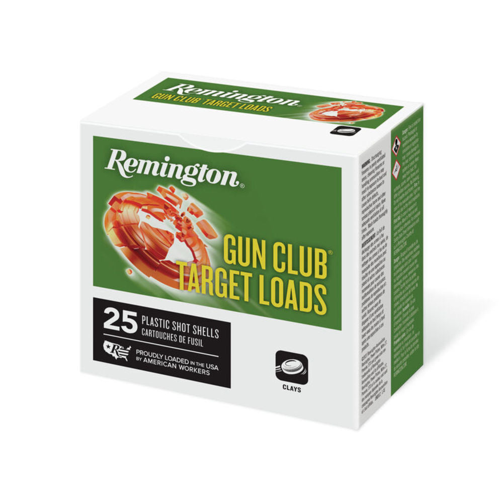 Remington 12 Gauge Gun Club Target Loads #8 1 oz 2.75 in 25/Box