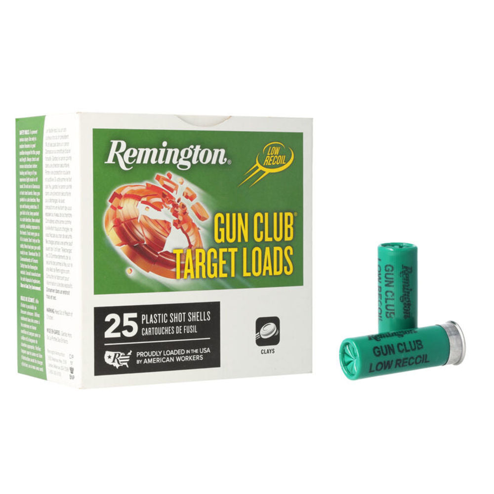 Remington 12 Gauge Gun Club Target Loads #8 1 oz 2.75 in 250/Box [Item 5169]