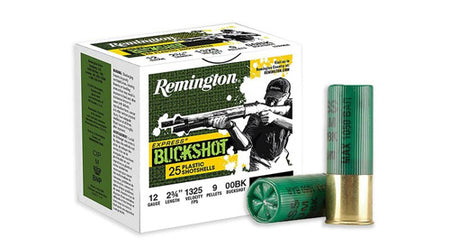 Remington 12 Gauge Express 9 Pellets 00 Buck 1-1/8 oz 2.75 in 25/Box