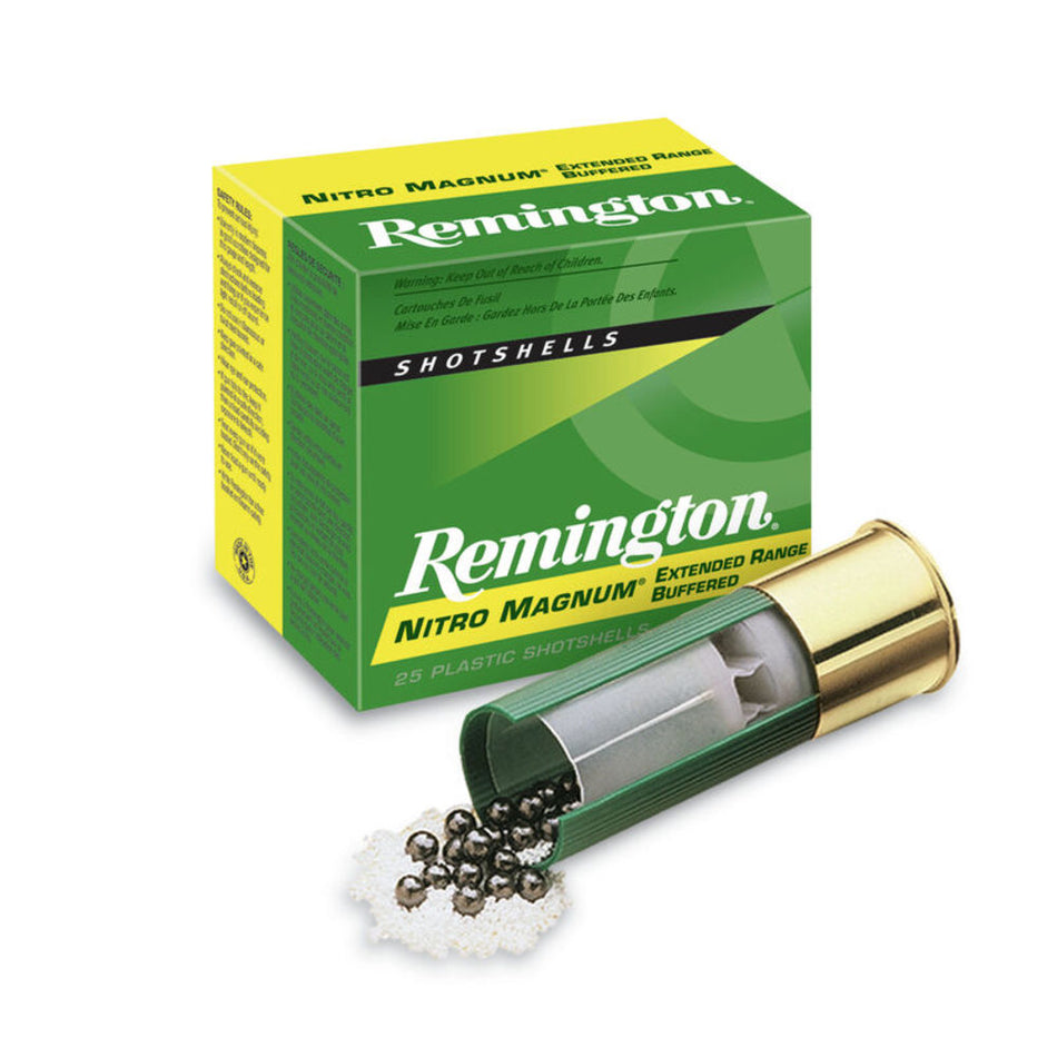 Remington 12 Gauge Nitro Magnum Extended Range Buffered Upland #4 1-7/8 oz 3 in 25/Box