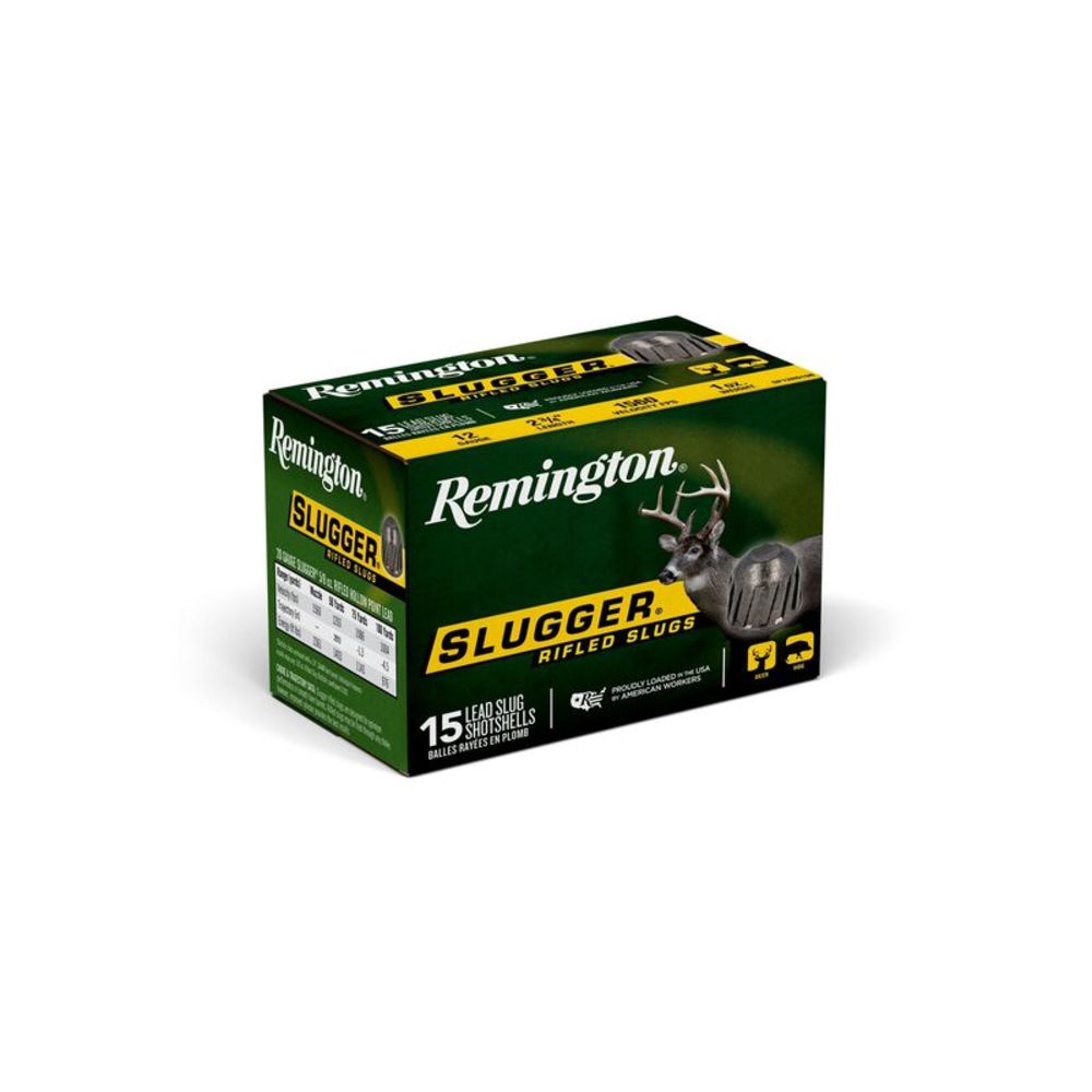 Remington 12 Gauge Slugger Hunting Rifled Slug Slug 1 oz 2.75 in 15/Box