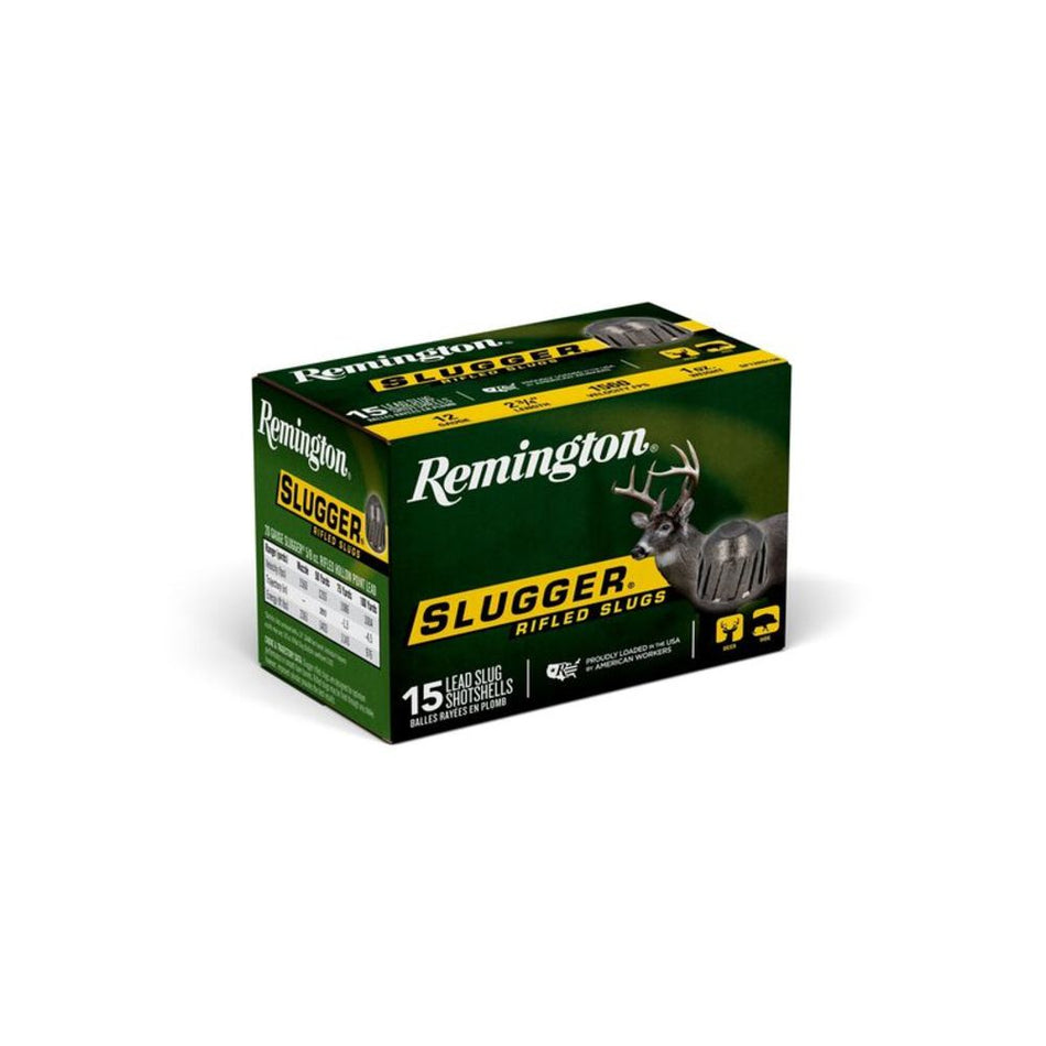 Remington 12 Gauge Slugger Hunting Rifled Slug Slug 1 oz 2.75 in 15/Box