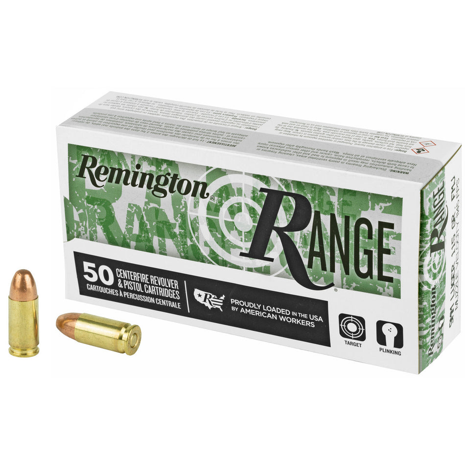 Remington Ammunition T9MM3 Range 9mm Luger 115 gr Full Metal Jacket (FMJ)