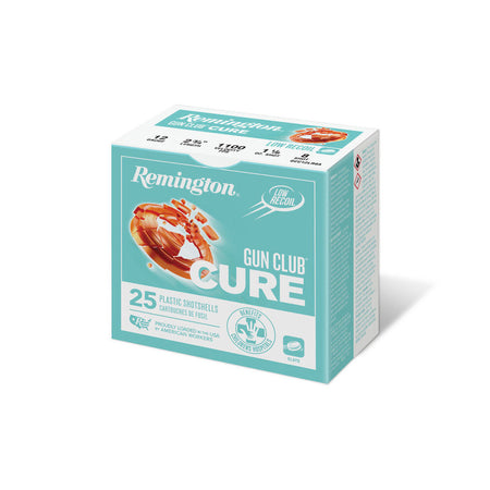 Remington 12 Gauge Gun Club Cure Low Recoil #8 1-1/8 oz 2.75 in 25/Box