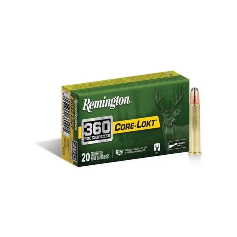 Remington .360 Buckhammer Core-Lokt Tipped Polymer Tip 180 Grain 20/Box