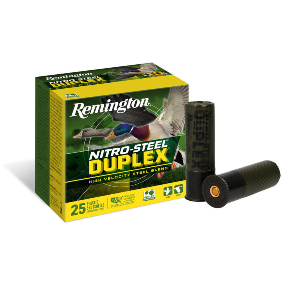 Remington 12 Gauge Nitro Steel Duplex High Velocity Steel Blend #2 / 4 1-1/4 oz 3 in 25/Box