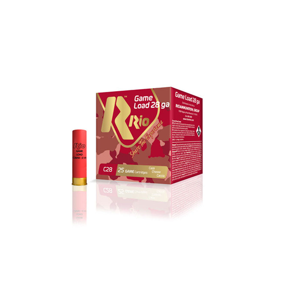 Rio Ammunition 28 Gauge Game Load Heavy Field #8 1 oz 2.75 in 25/Box [Item 11391]