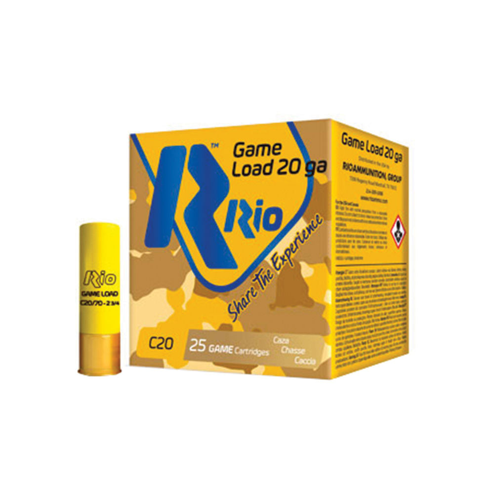 Rio Ammunition 20 Gauge Game Load Light #7.5 1 oz 2.75 in 25/Box