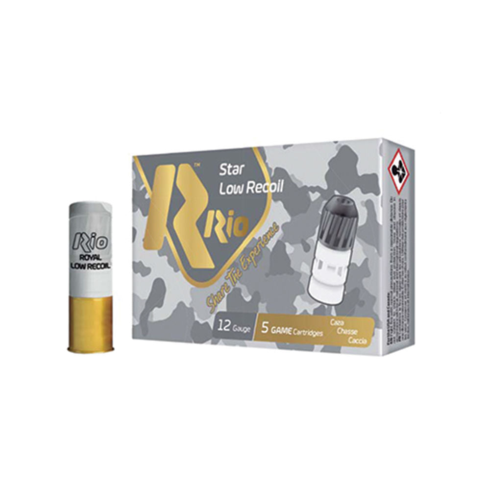 Rio Ammunition 12 Gauge Royal Star Slug Low Recoil Slug 1 oz 2.75 in 5/Box [Item 11381]