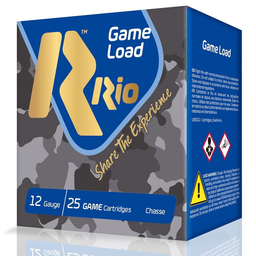 Rio Ammunition 12 Gauge Game Load Super Game High Velocity #7.5 1-1/8 oz 2.75 in 25/Box