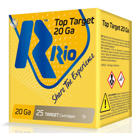 Rio Ammunition 20 Gauge Top Target #8 7/8 oz 2.75 in 25/Box [Item 11405]