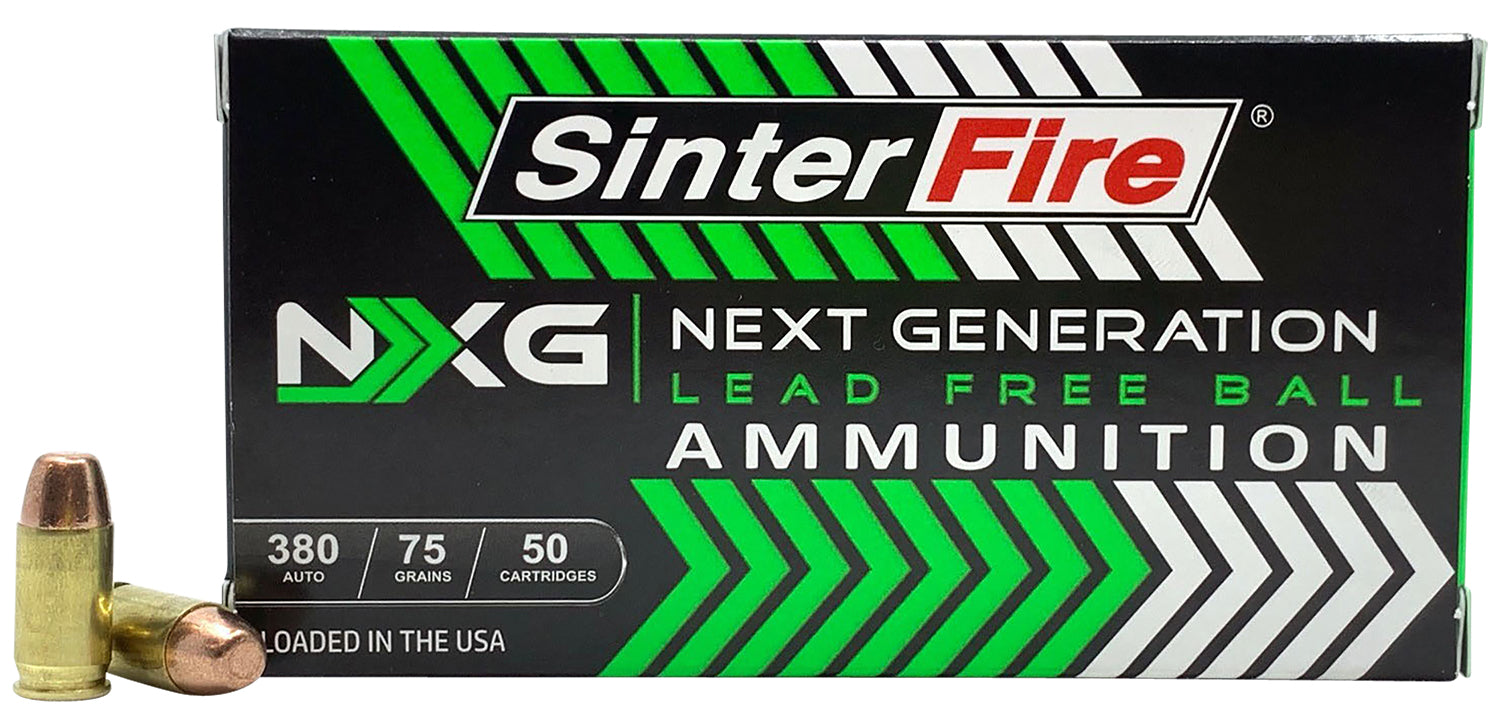 SinterFire .380 ACP/Auto Next Generation (NXG) Lead Free Ball 75 Grain 50/Box