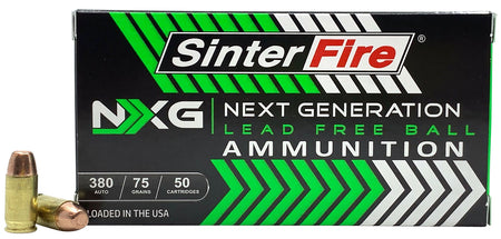 SinterFire .380 ACP/Auto Next Generation (NXG) Lead Free Ball 75 Grain 50/Box