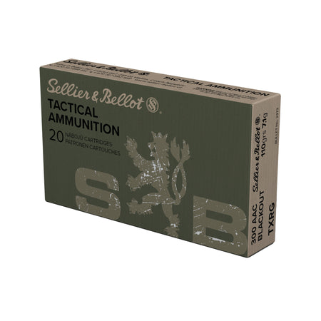Sellier and Bellot .300 AAC Blackout eXergy Boat Tail Tactical TAC-EX-Blue 110 Grain 20/Box