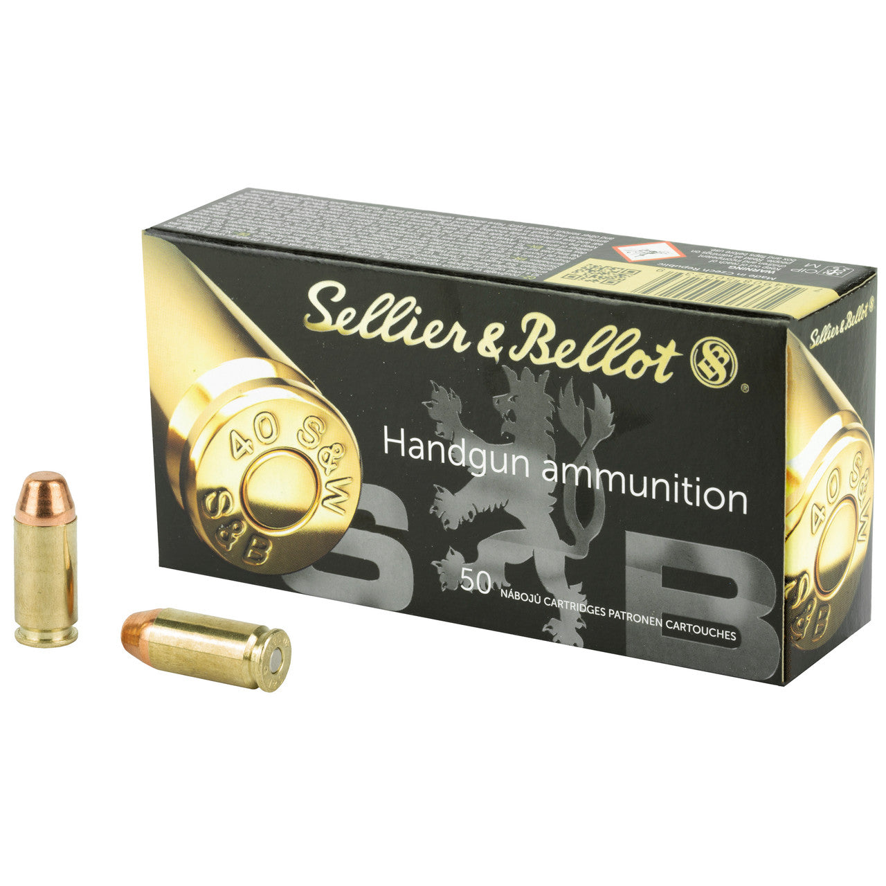 Sellier and Bellot .40 S&W Handgun Full Metal Jacket 180 Grain 50/Box [Item 710]