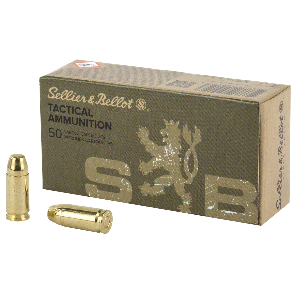 Sellier and Bellot 9mm Luger / Parabellum Subsonic Full Metal Jacket 140 Grain 50/Box [Item 1187]