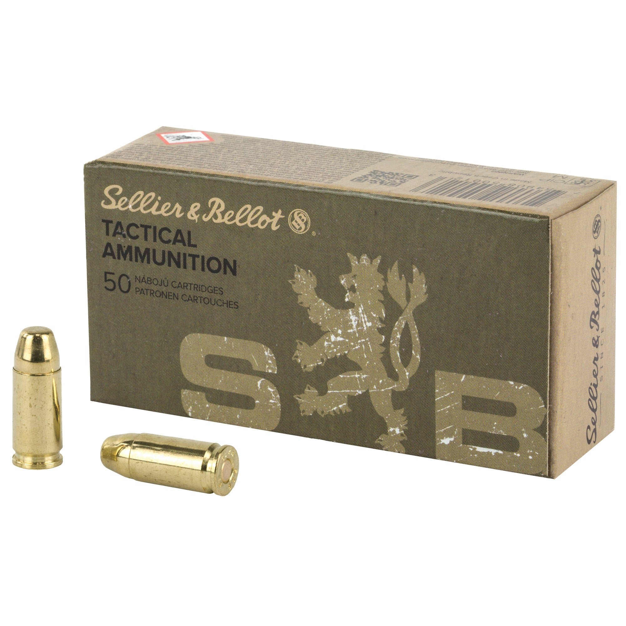 Sellier and Bellot 9mm Luger / Parabellum Subsonic Full Metal Jacket 140 Grain 50/Box [Item 1187]