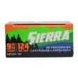 Sierra 9mm Luger / Parabellum Sports Master Jacketed Hollow Point 124 Grain 20/Box
