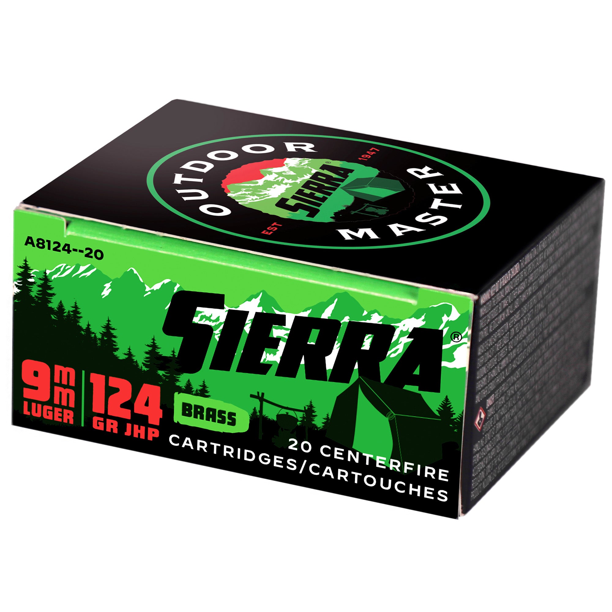 Sierra .40 S&W Outdoor Master Jacketed Hollow Point 180 Grain 20/Box