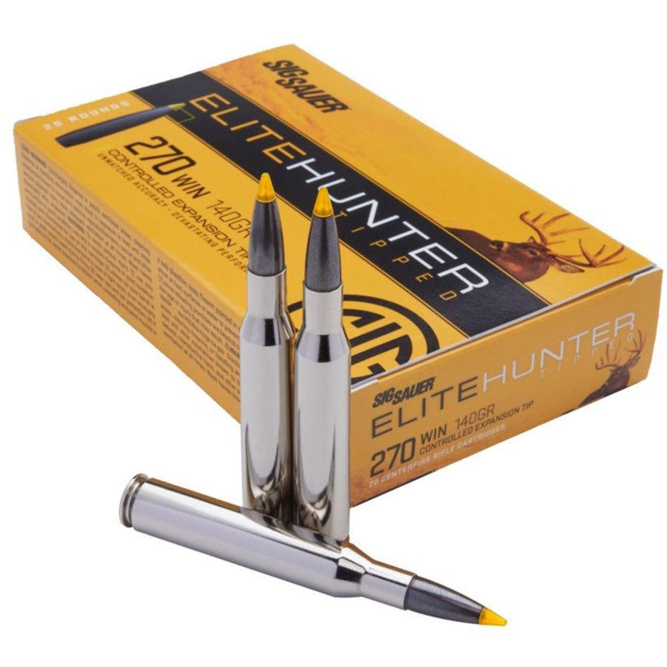 Sig Sauer .270 Winchester Elite Copper Hunting Solid Copper Projectile 120 Grain 20/Box