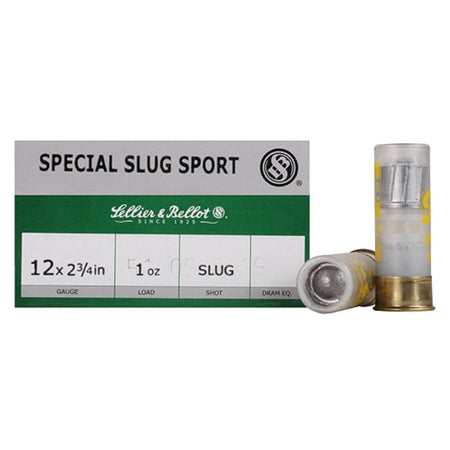 Sellier and Bellot 12 Gauge Special Sport Rifled Slug Slug 1 oz 2.75 in 25/Box