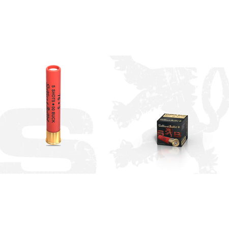 Sellier and Bellot .410 Bore Spherical Bullet Super Speed Hunting 5 Pellets 00 Buck 5/8 oz 3 in 25/Box