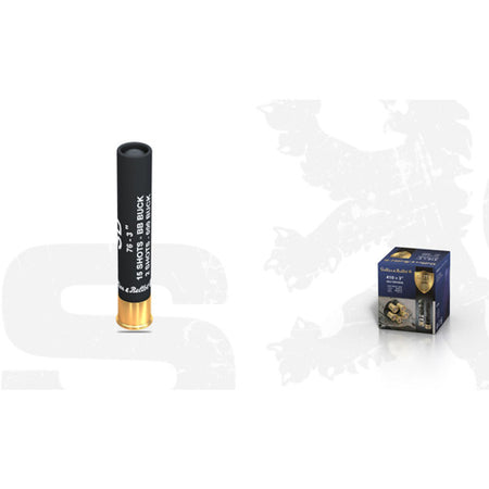 Sellier and Bellot .410 Bore Elite Protection Self Defense 15 Pellets / 2 Pellet BB / 000 Buck 11/16 oz 3 in 25/Box
