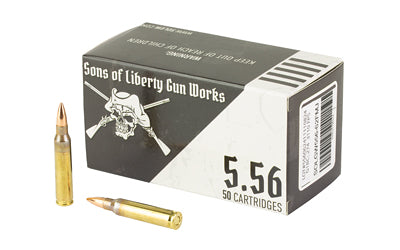 Sons of Liberty 5.56x45mm NATO  Full Metal Jacket 62 Grain 50/Box