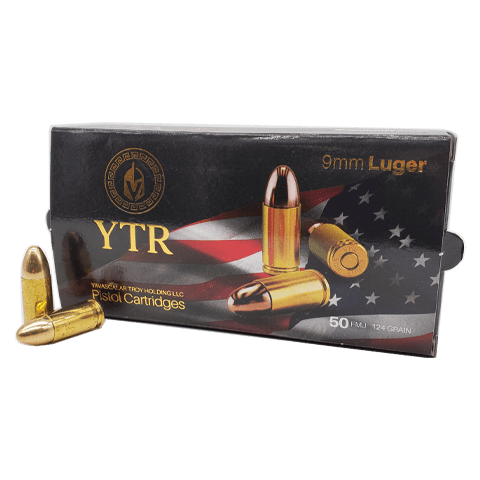 Troy 9mm Luger / Parabellum  Full Metal Jacket 124 Grain 50/Box