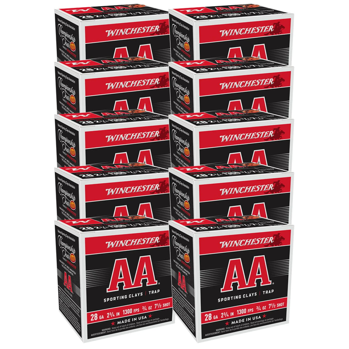 Winchester 28 Gauge AA Supersport Sporting Clay #7.5 3/4 oz 2.75 in 25/Box [Item 7173] 1300 FPS