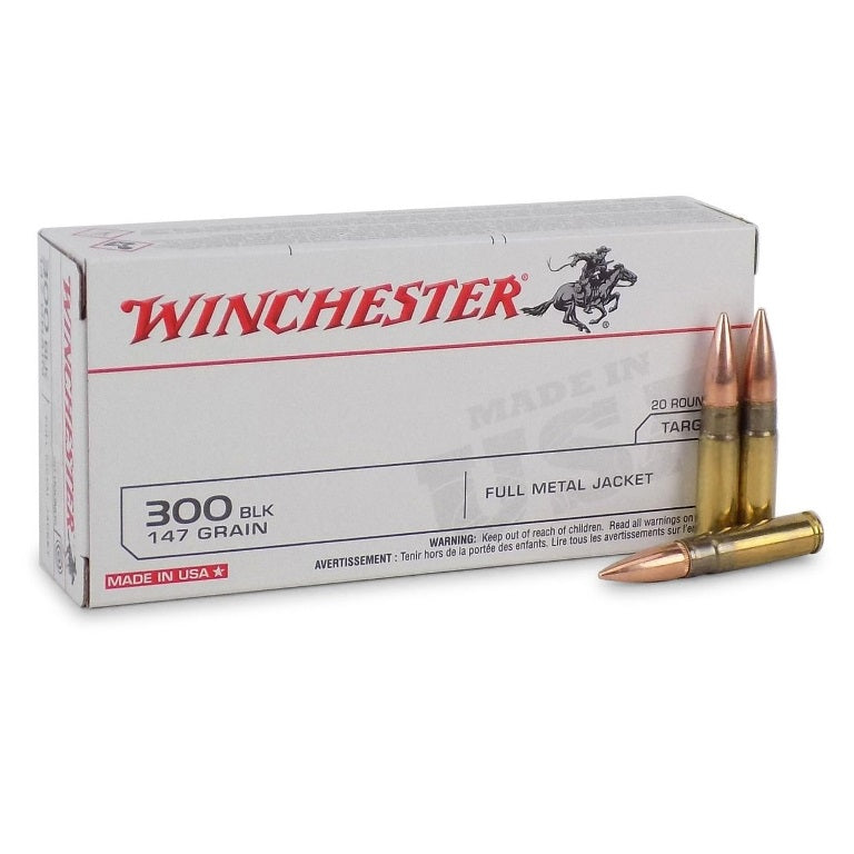 Winchester .300 AAC Blackout 147 gr Full Metal Jacket (FMJ)