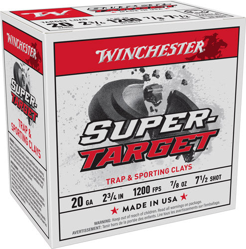 Winchester 20 Gauge USA Super-Target #7.5 7/8 oz 2.75 in 25/Box [Item 7102]