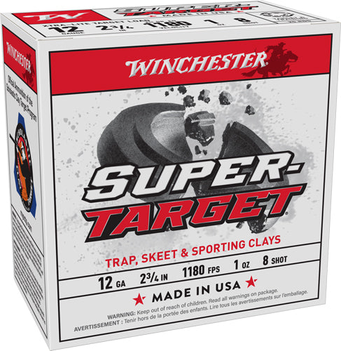 Winchester 12 Gauge Super-Target Xtra-Lite #8 1 oz 2.75 in 25/Box [Item 7238]