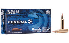 Federal .22-250 Remington Varmint & Predator Hornady V-Max 55 Grain 20/Box