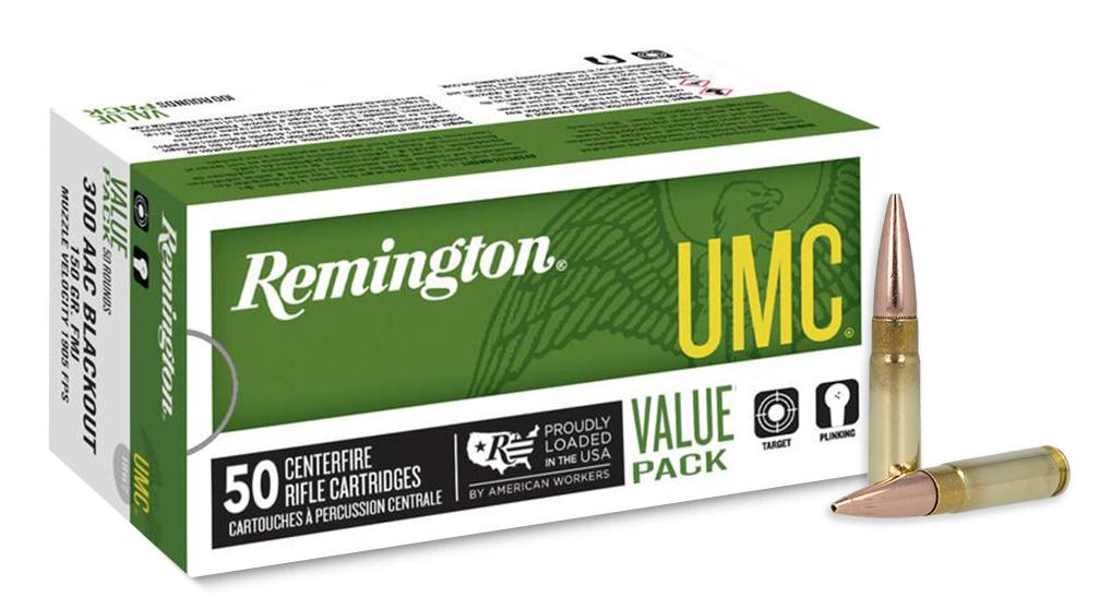 Remington .300 AAC Blackout UMC Value Pack Full Metal Jacket 150 Grain 50/Box