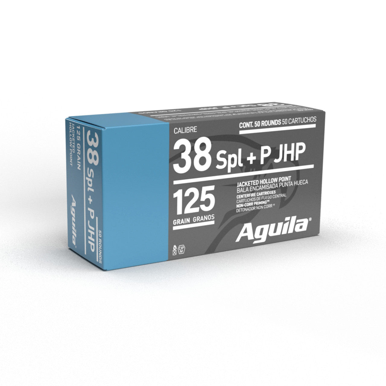 AGUILA 38 SPECIAL 125GR JHP +P - 50RD 50 Per Box – 500/Case