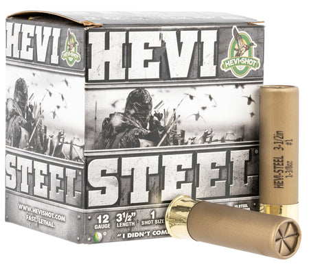 HEVI-Shot 12 Gauge HEVI-Steel #1 1-3/8 oz 3.5 in 25/Box