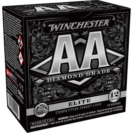 Winchester 12 Gauge AA Diamond Grade Elite Competition Target Load 1300 #7.5 1-1/8 oz 2.75 in 25/Box