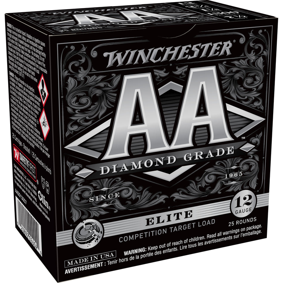 Winchester 12 Gauge AA Diamond Grade Elite Competition Target Load 1300 #7.5 1-1/8 oz 2.75 in 25/Box