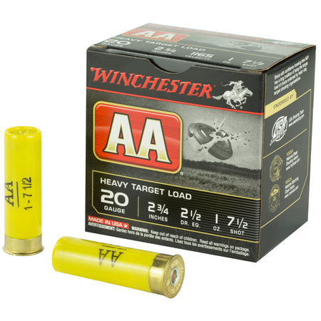Winchester 20 Gauge AA Heavy Target #7.5 1 oz 2.75 in 25/Box [Item 4377]