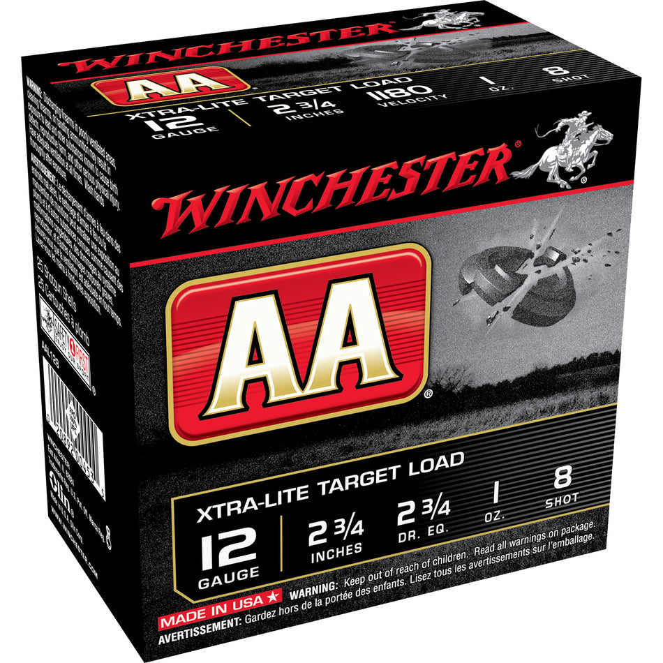 Winchester 12 Gauge AA Xtra-Lite #8 1 oz 2.75 in 25/Box