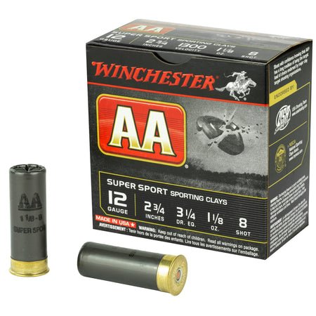 Winchester 12 Gauge AA Supersport Sporting Clay #8 1-1/8 oz 2.75 in 25/Box [Item 5759]