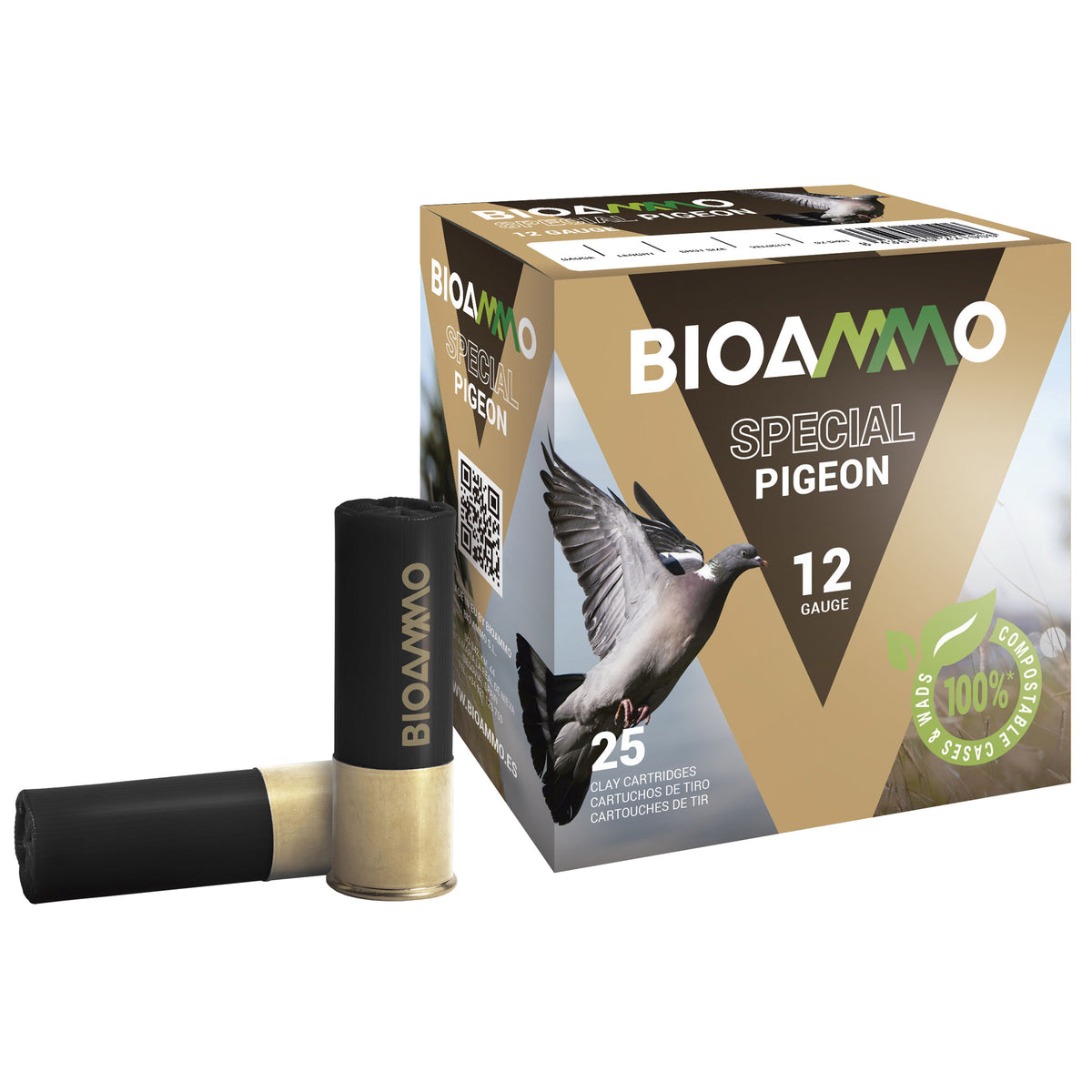 Winchester 12 Gauge BIOAMMO Game Lead DOVE & PIGEON #8 1-1/4 oz 2.75 in 25/Box